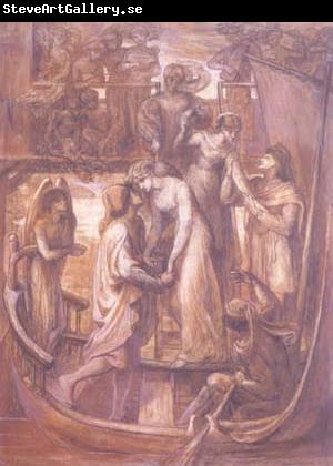 Dante Gabriel Rossetti The Boat of Love (mk28)